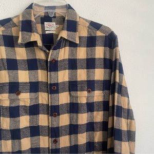 Faherty Legend Sweater Flannel Shirt - Size M